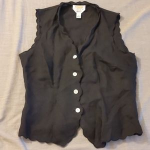 Talbot's size 6 irish linen black vest